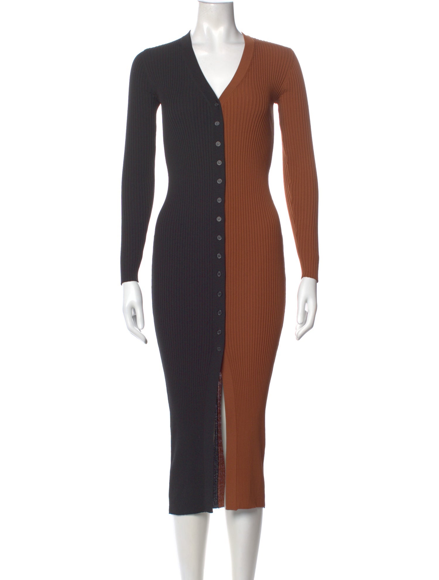 Staud Shoko Dress - Tan Black