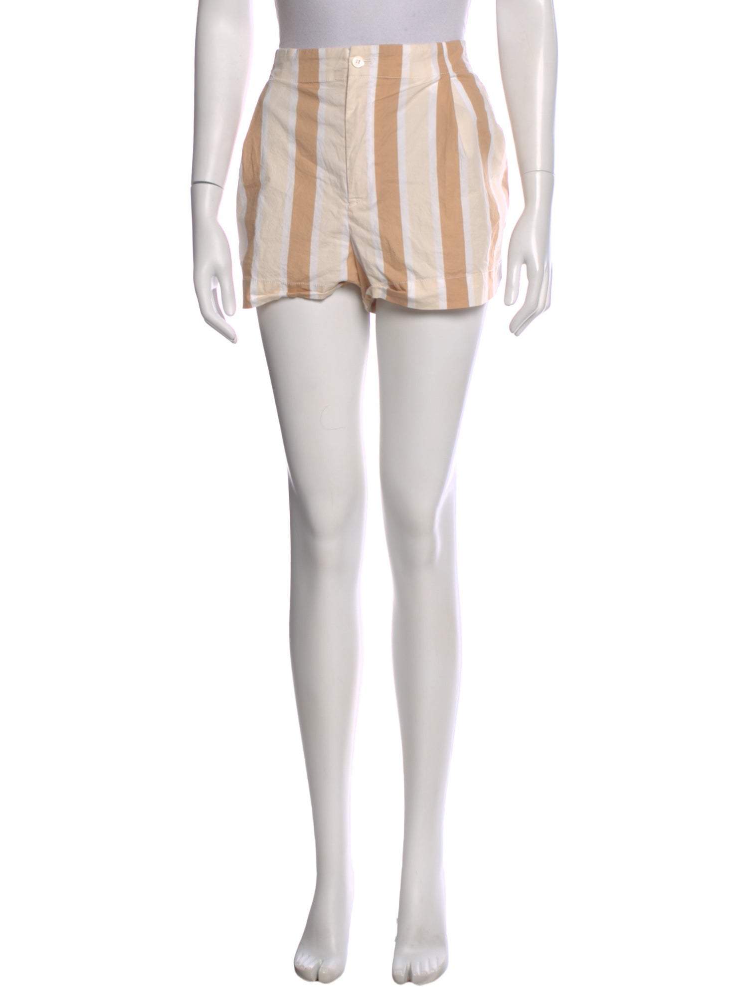 Staud Striped Mini Shorts