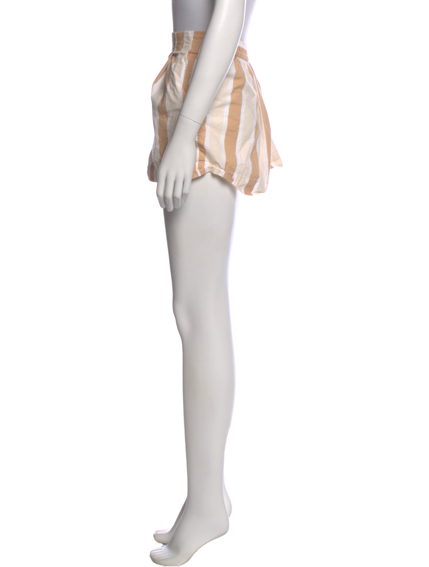 Staud Striped Mini Shorts