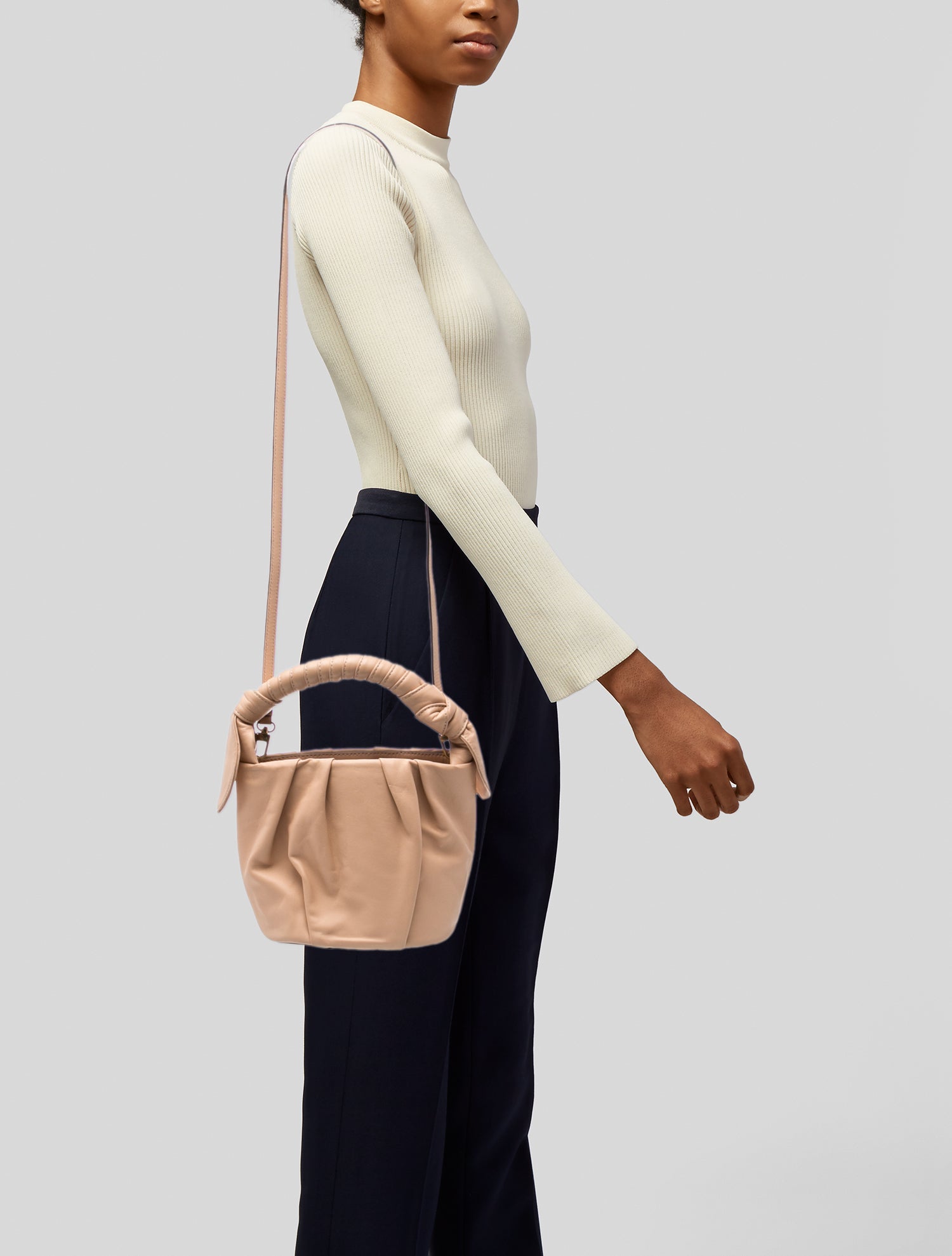 Staud Leather Bucket Bag
