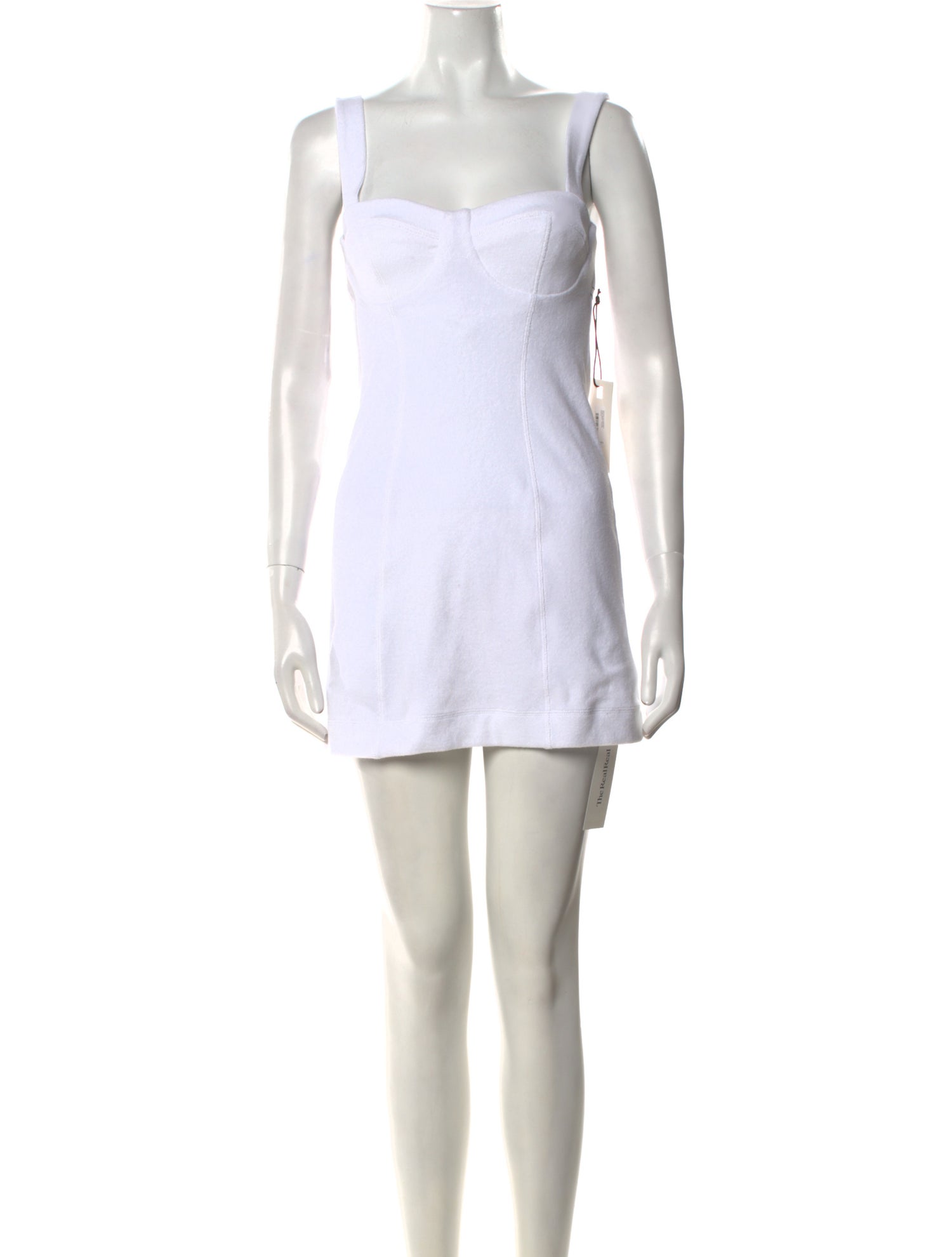 staud square neckline mini dress STAUD, Joy Mini Dress in Ivory, Size 8