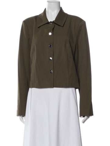 Pre-owned Staud Blazer In Green