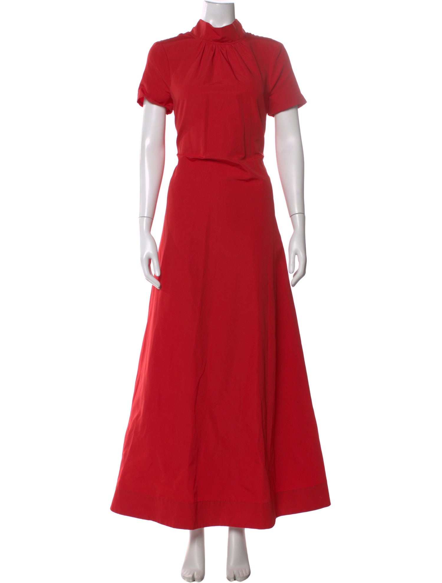 Staud Mock Neck Long Dress