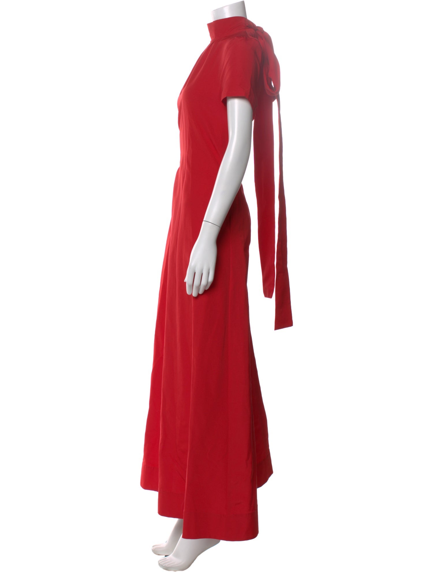 Staud Mock Neck Long Dress