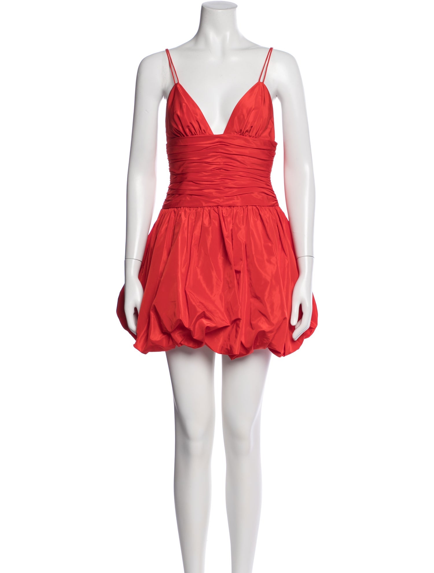 Staud V-Neck Mini Dress