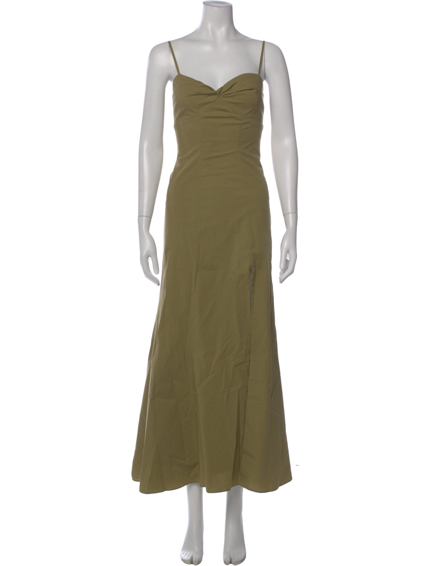Staud V-Neck Long Dress