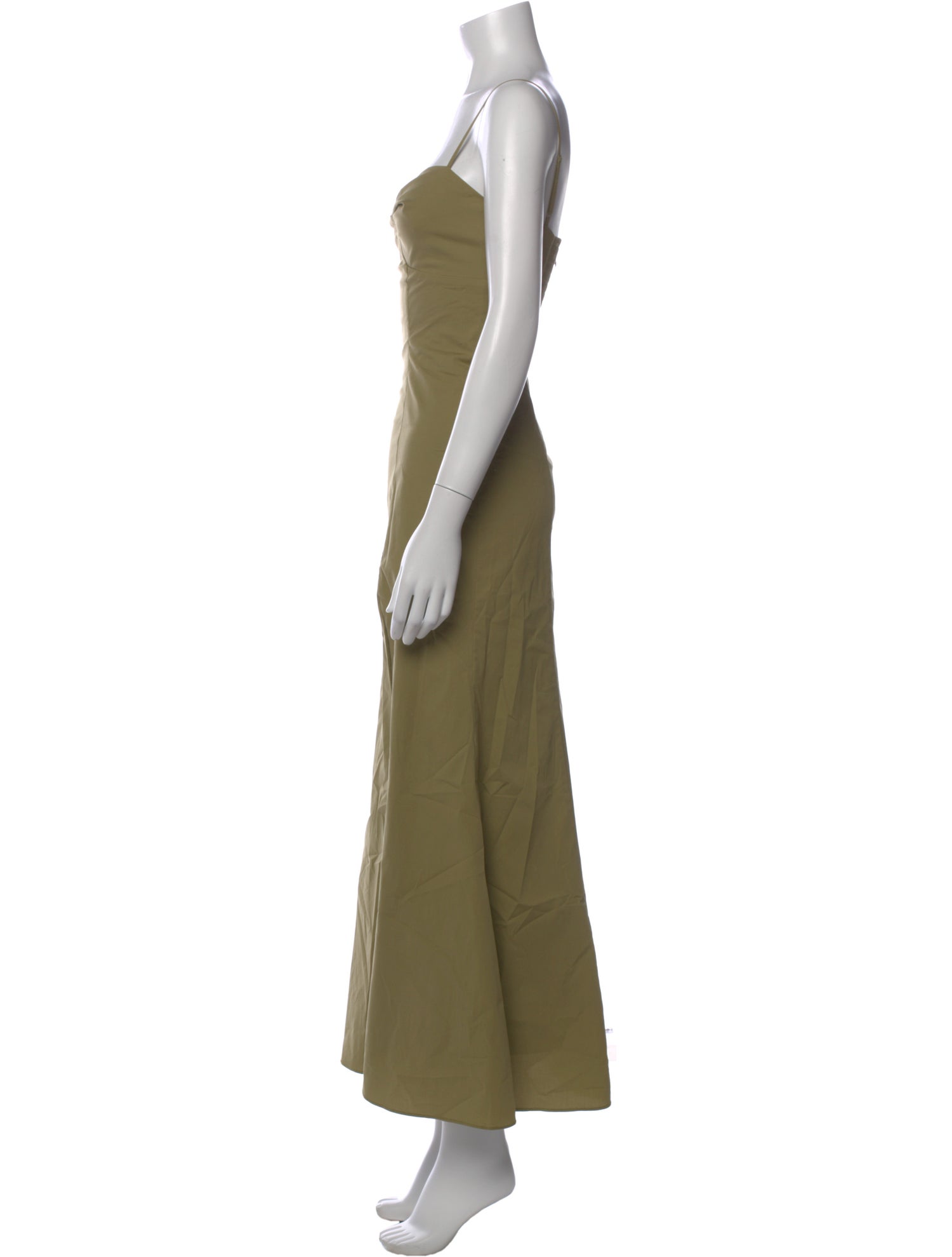 Staud V-Neck Long Dress
