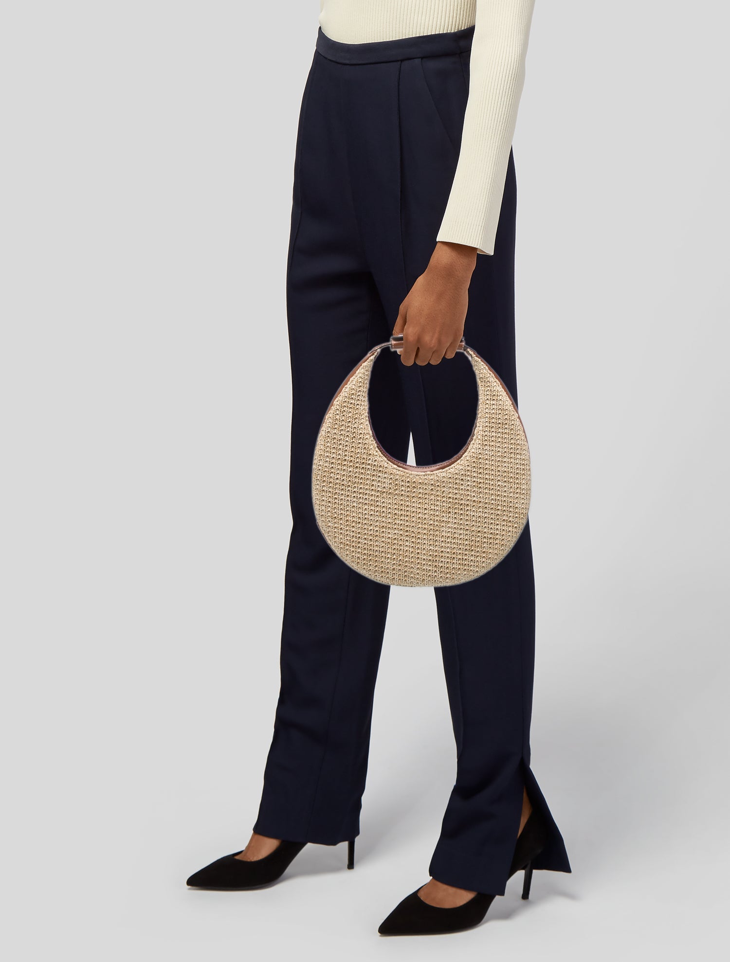 Fendi Zucchino Sequin-Embellished Bauletto Boston Bag - Brown