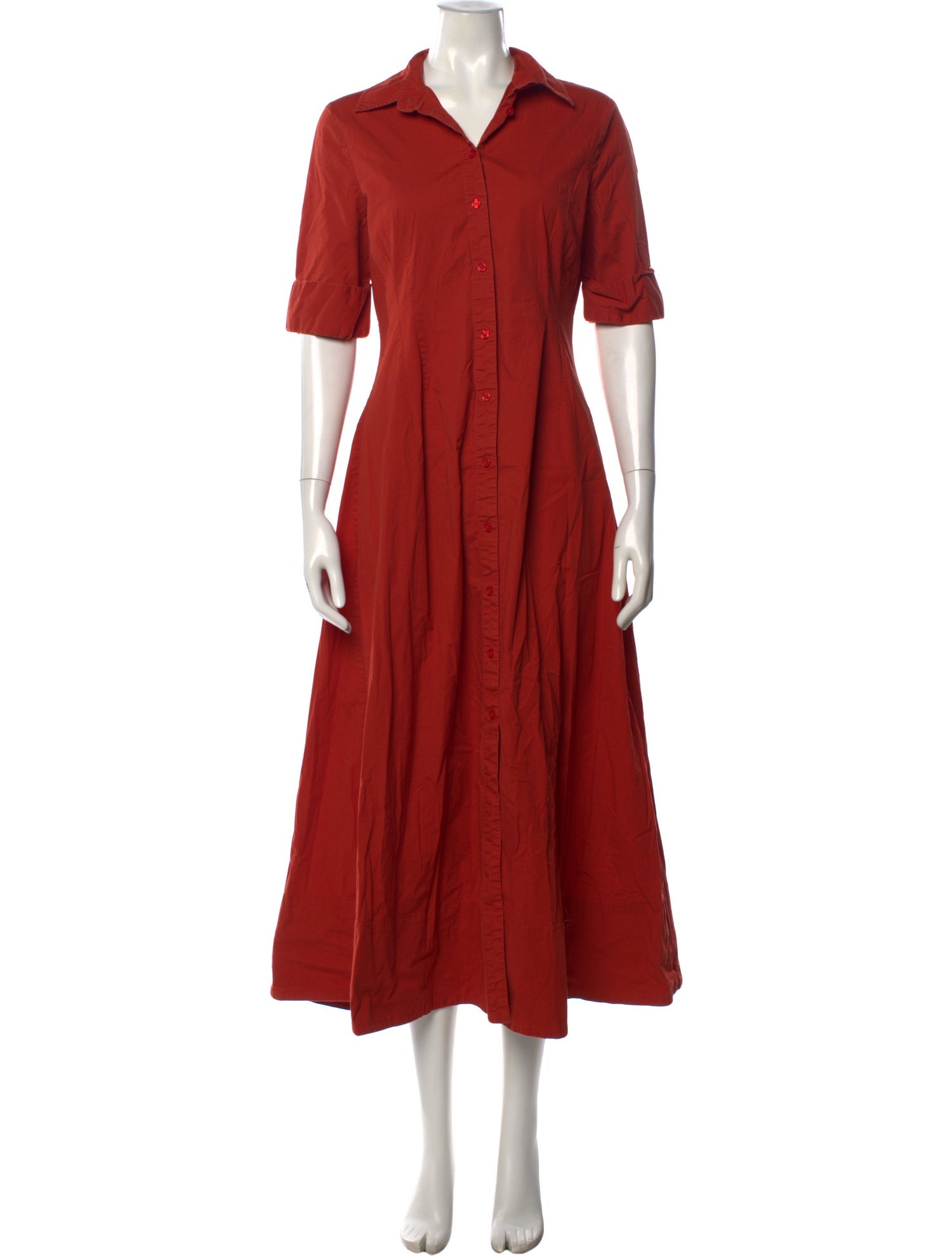 staud orange dress STAUD, Wells Dress in Tangerine, Size 14