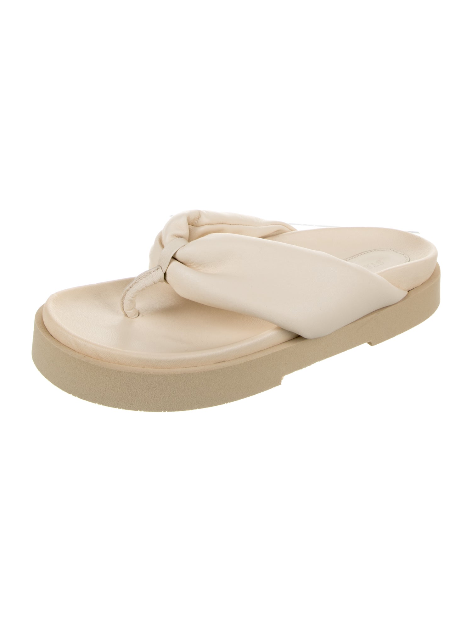 Staud Leather Flip Flops