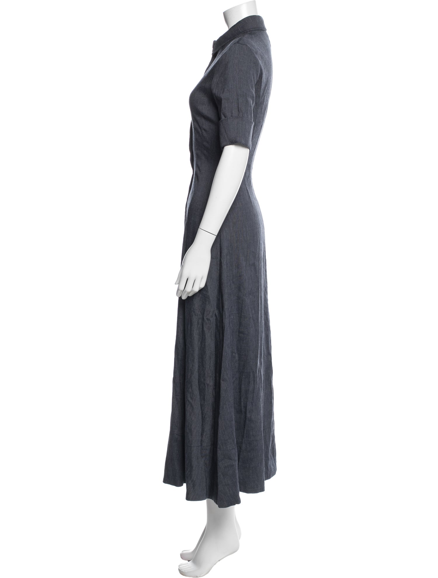 Staud Linen Long Dress