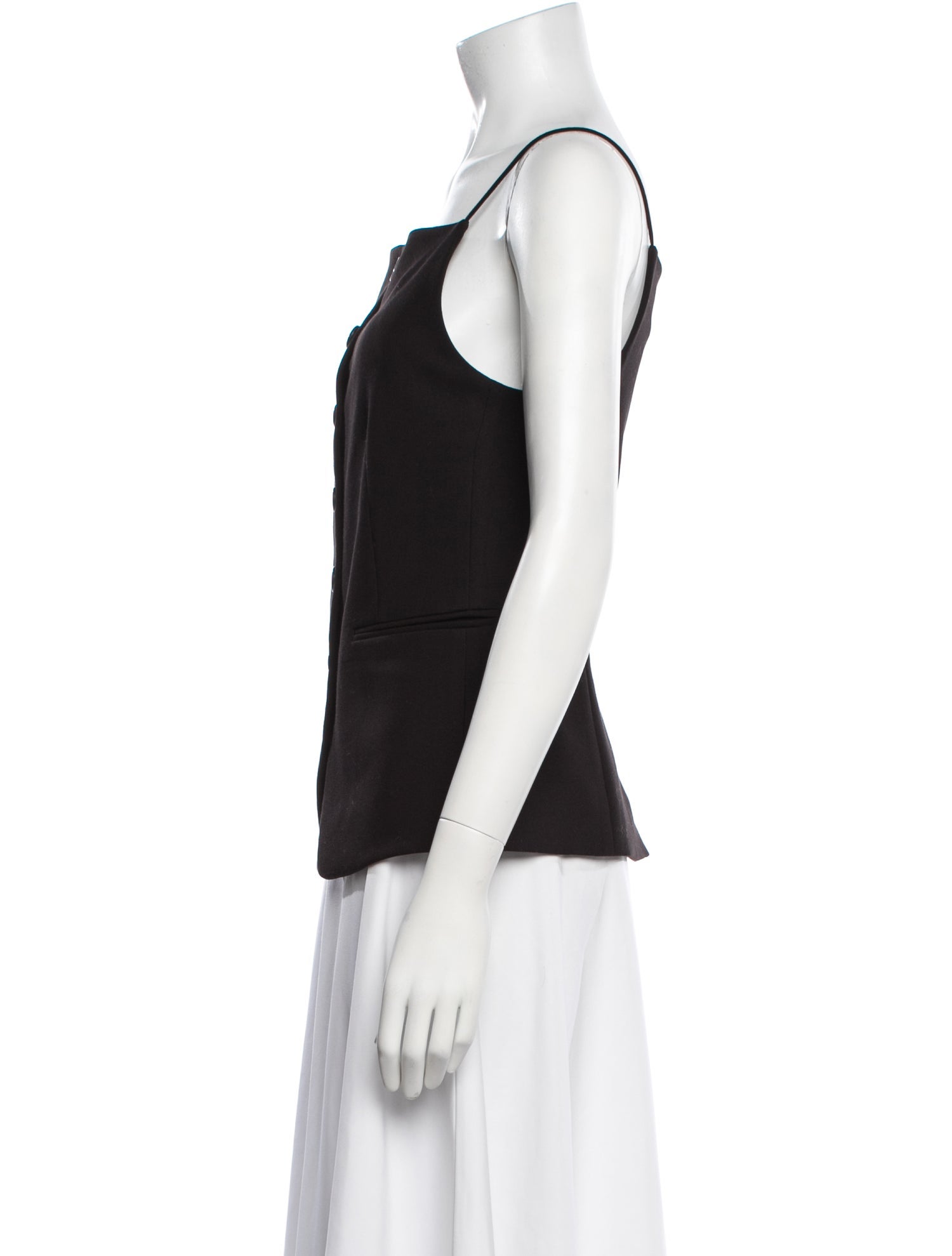 Staud Square Neckline Sleeveless Top