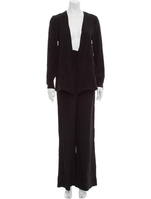 Staud Plunge Neckline Jumpsuit w/ Tags Black