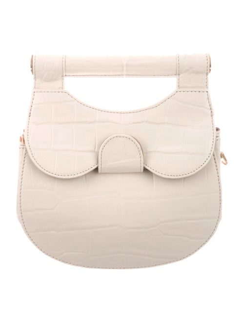 Staud Embossed Madeline Satchel gold