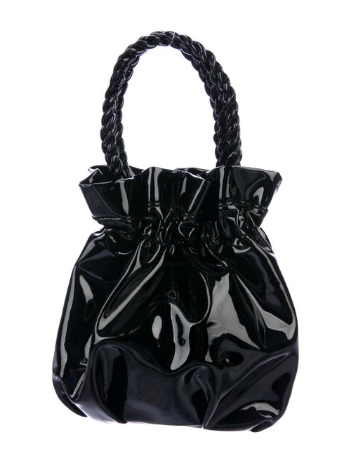 Staud Patent Leather Grace Bag Black