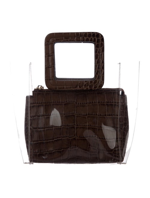 Staud Embossed PVC Shirley Bag Clear