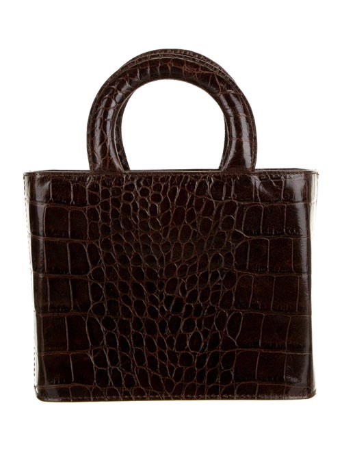 Staud Embossed Handle Bag Brown