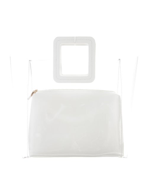 Staud PVC Shirley Bag White
