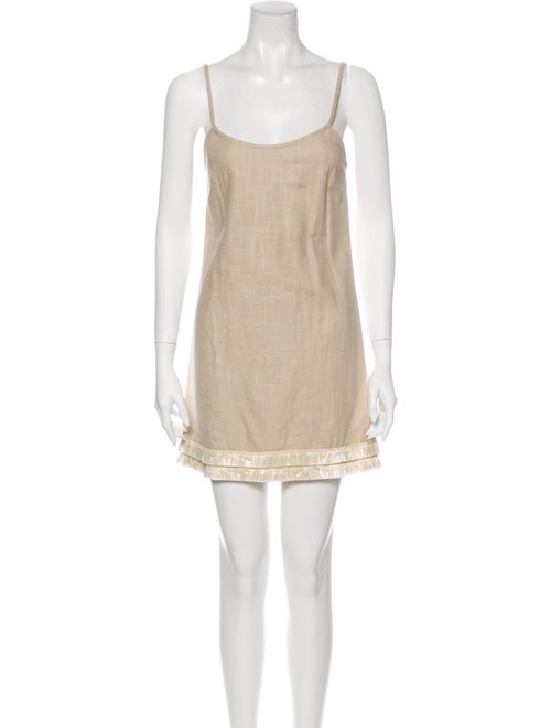 Staud Square Neckline Mini Dress