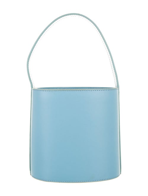 Staud Leather Bucket Bag Blue