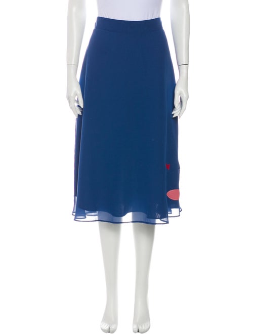 Staud Midi Length Skirt Blue