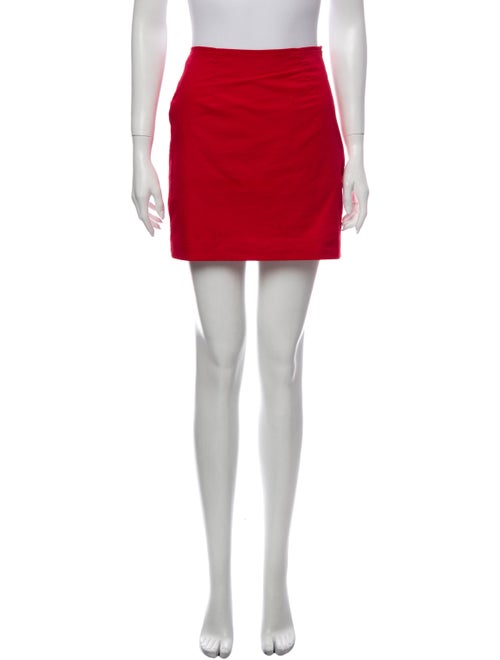 Staud Mini Skirt Red