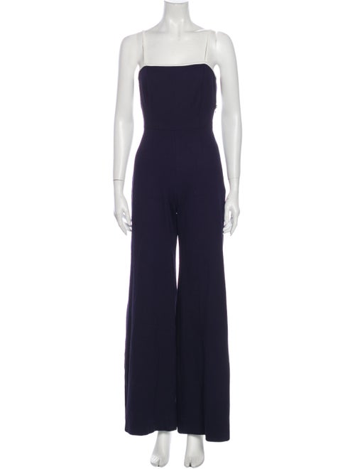 Staud Strapless Jumpsuit Blue
