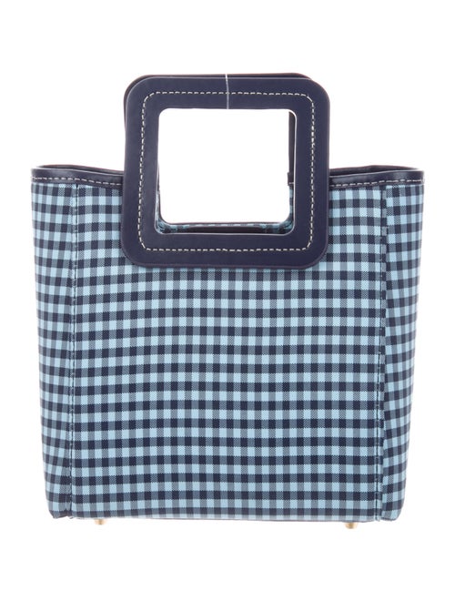 Staud Canvas Top Handle Bag Blue