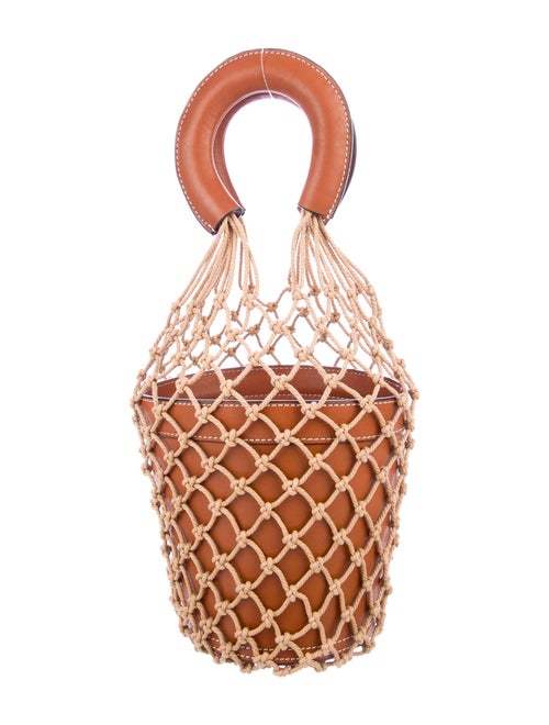 Staud Leather Moreau Bag Brown