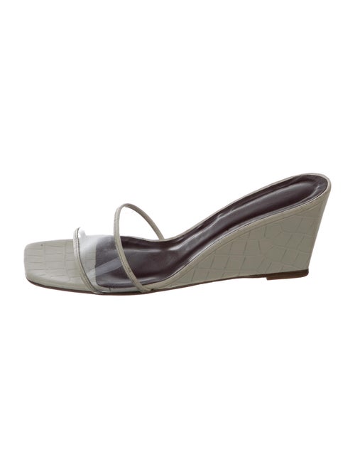 Staud Leather Slides White