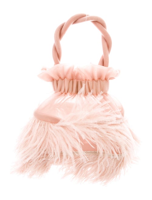Staud Feathered Grace Bag Pink