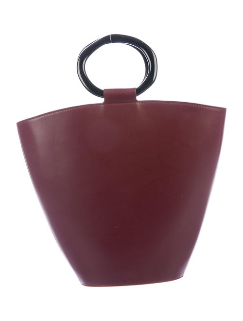 Staud Staud Leather Bucket Bag Red