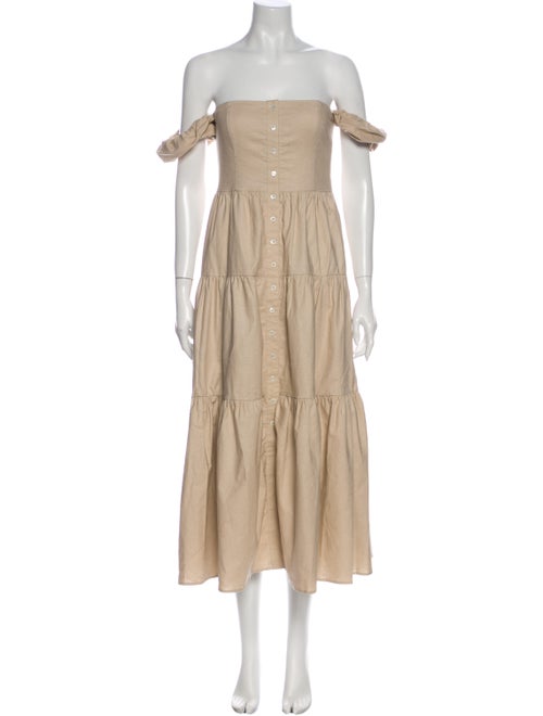 Staud Off-The-Shoulder Long Dress