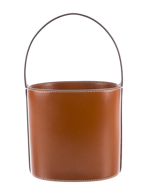 Staud Leather Bucket Bag Brown