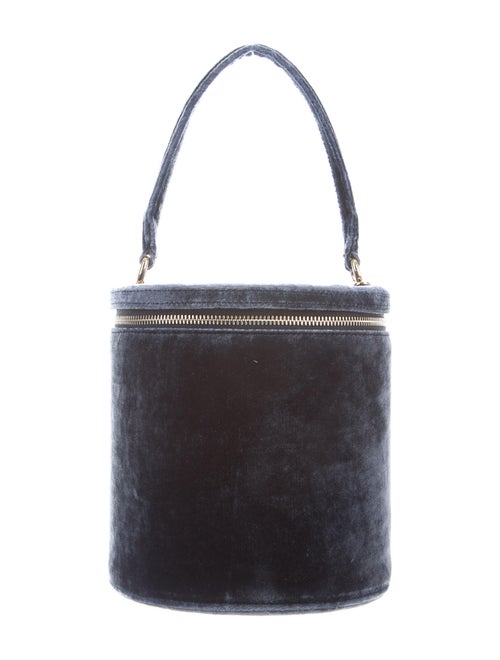 Staud Velvet Bucket Bag Blue