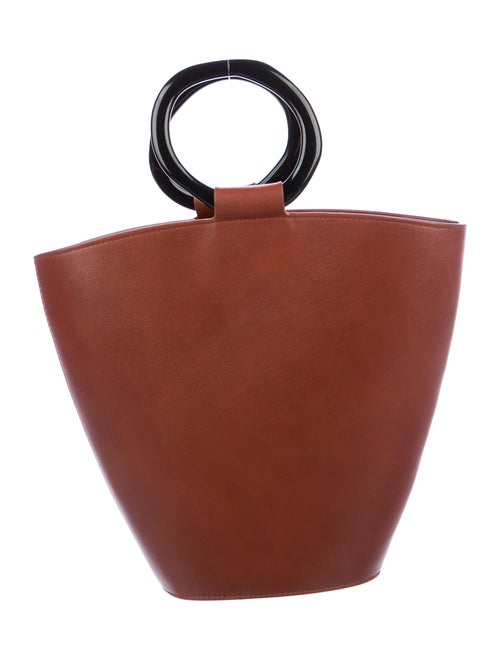 Staud Leather Bucket Bag Brown