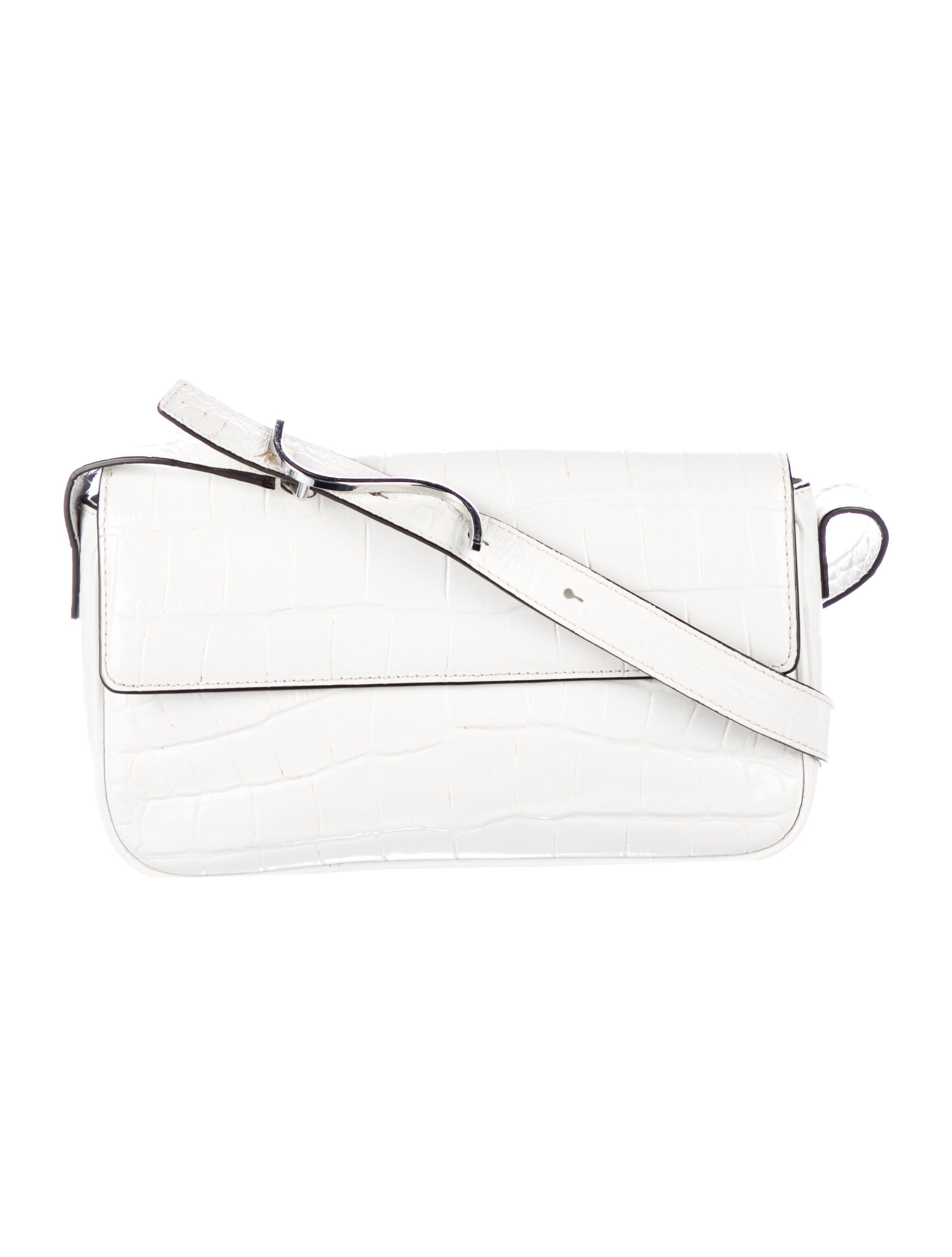 Salvatore Ferragamo Leather Shoulder Bag White Shoulder Bags