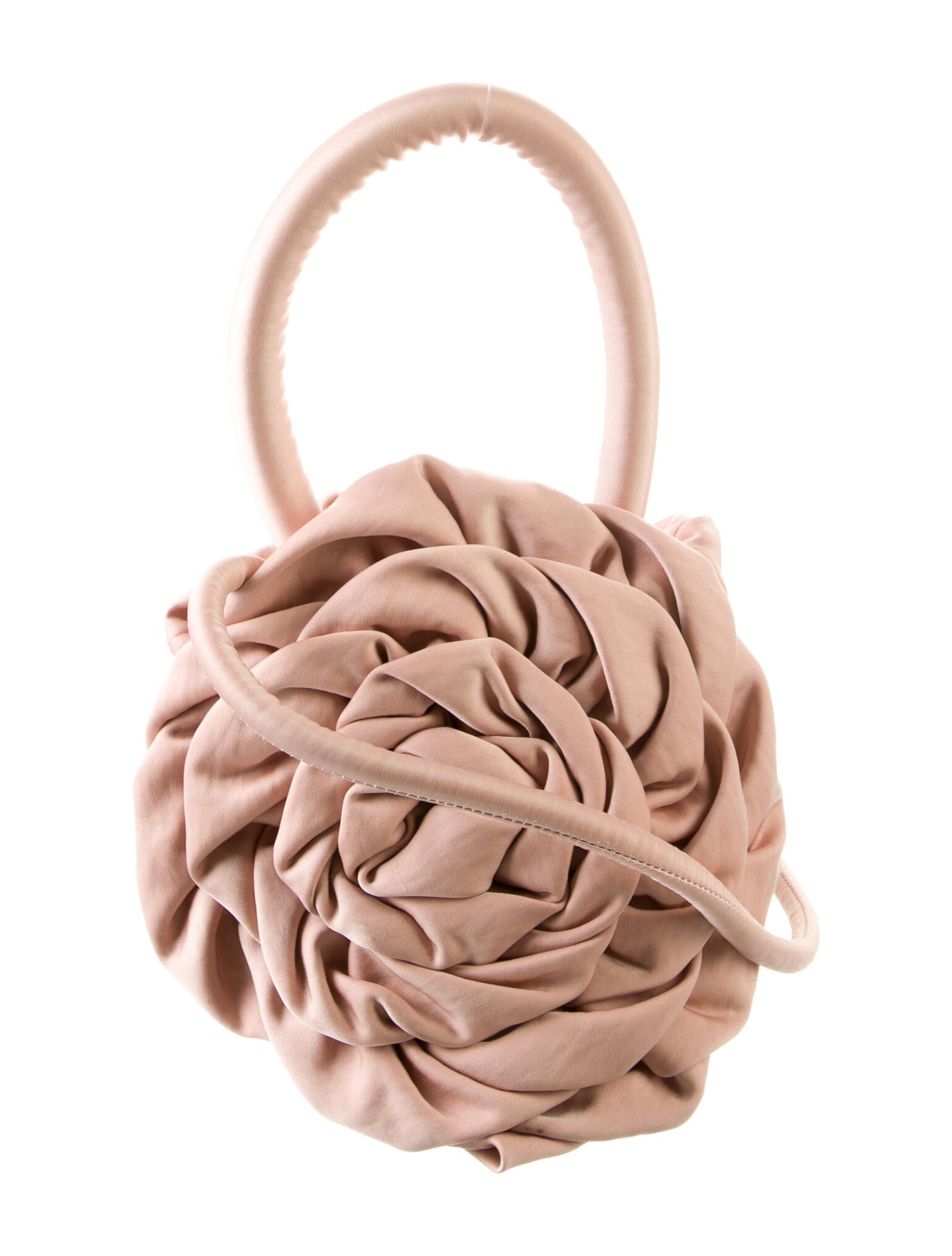 Staud Satin Flower Bucket Bag Pink Bucket Bags, Handbags WSTFG50347
