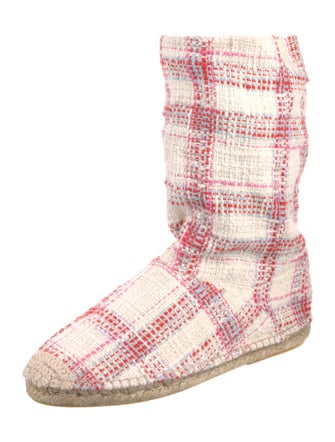 Staud Tweed Pattern Sock Boots