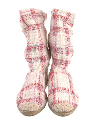 Staud Tweed Pattern Sock Boots