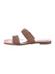 Staud Leather Pleated Accents Slides