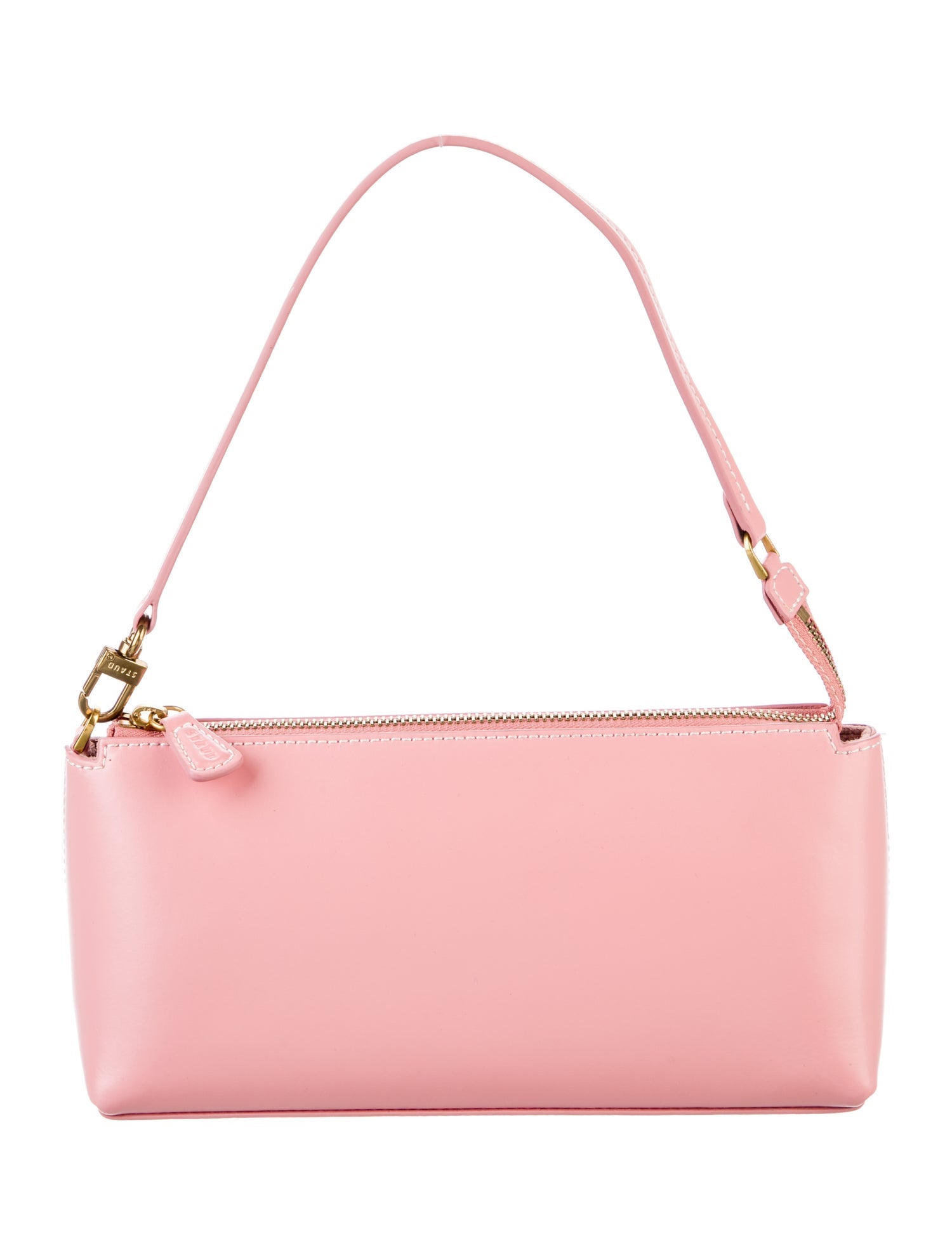 Staud Vegan Leather Shoulder Bag Pink Shoulder Bags, Handbags