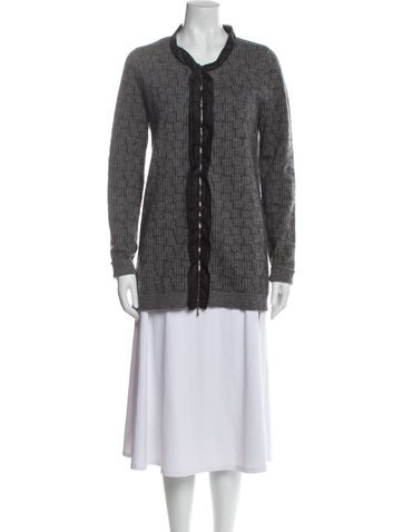 Staud Knitwear Colorblock Pattern Cowl Neck Sweater M