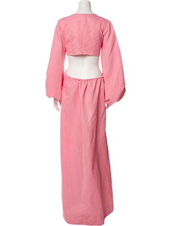 Staud Crew Neck Long Dress