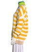 Staud Striped Mock Neck Sweater
