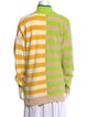 Staud Striped Mock Neck Sweater