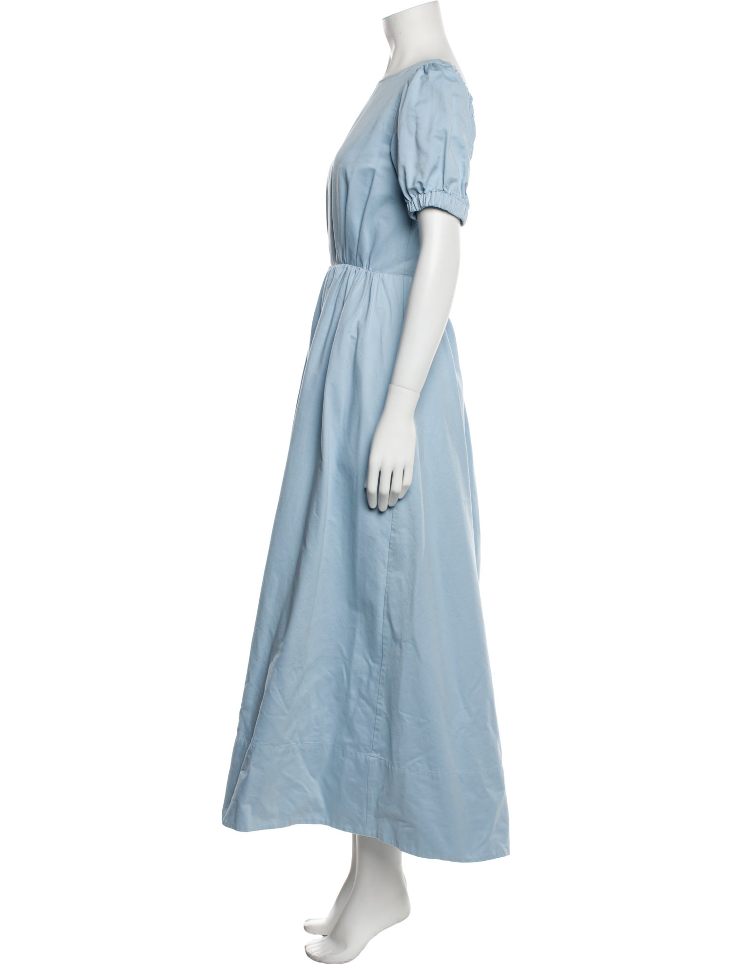 Staud Bateau Neckline Long Dress