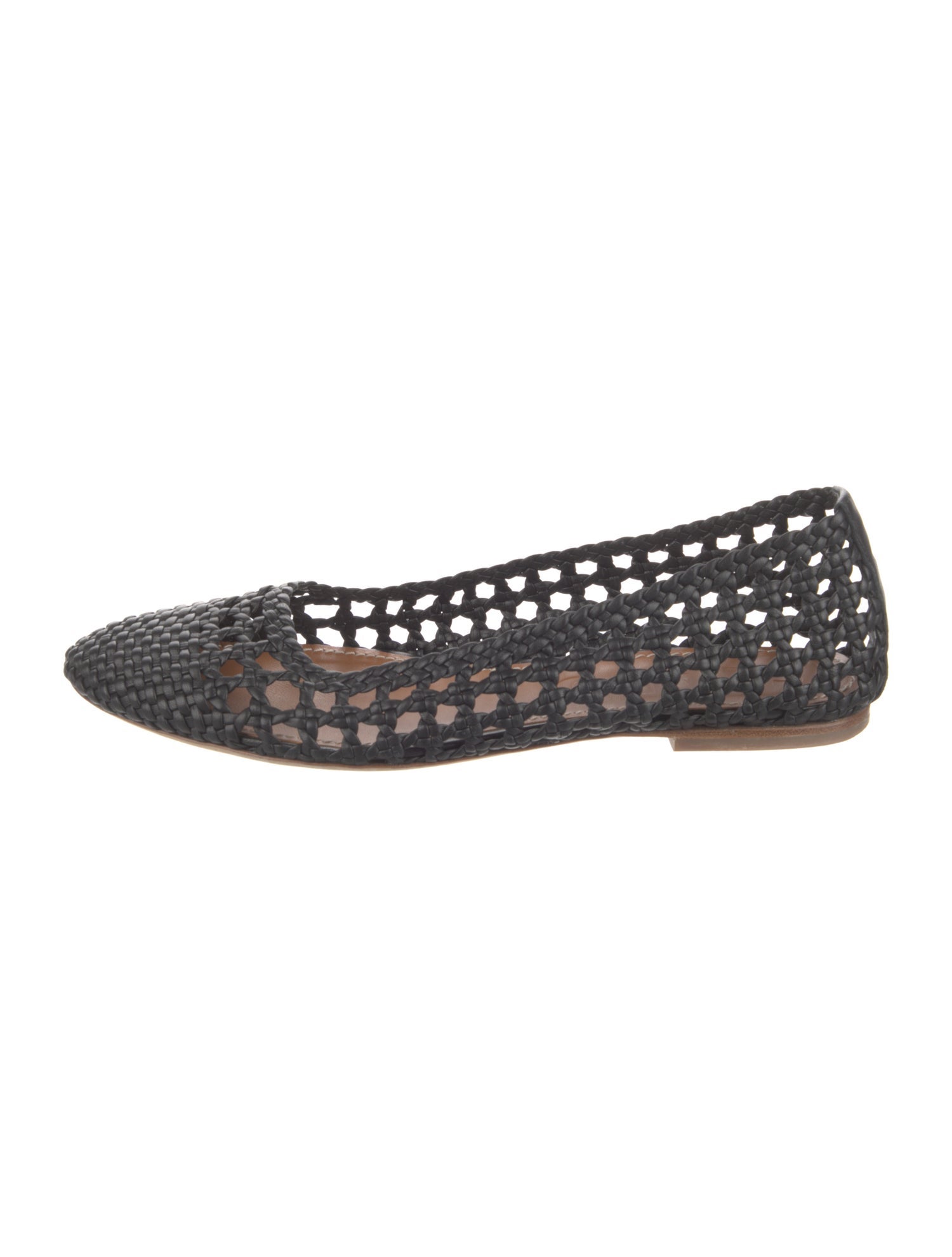 Staud Leather Braided Accents Flats