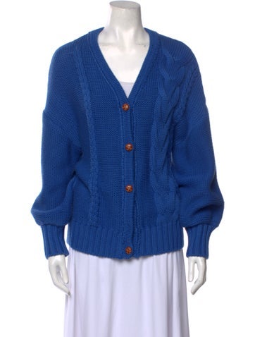 Staud Knitwear Plunge Neckline Sweater M