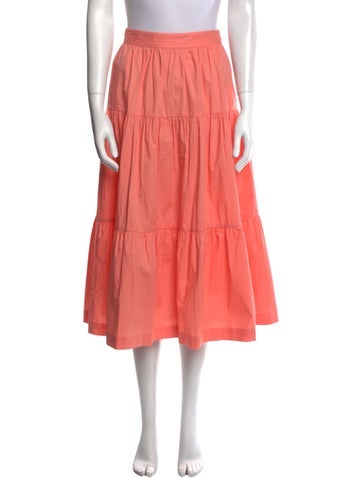 Staud Skirts Pleated Accents Midi Length Skirt US 6 | M